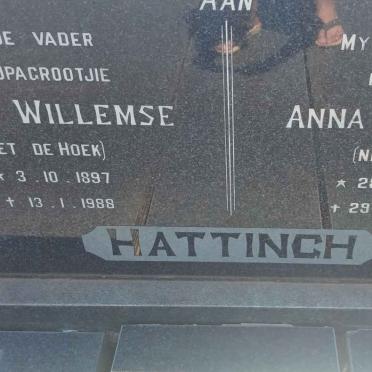 HATTINGH Pieter Willemse 1897-1988 &amp; Anna Remmerta LOOTS 1898-1981