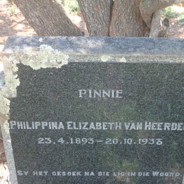 HEERDEN Philippina Elizabeth, van 1893-1936