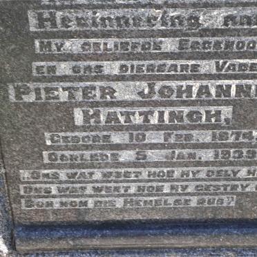 HATTINGH Pieter Johannes 1874-1939