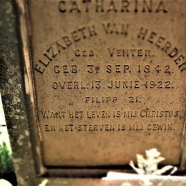 HEERDEN Hercules Christian, van 1842-1889 &amp;  Catharina Elizabeth VENTER 1842-1922