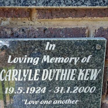 KEW Carlyle Duthie 1924-2000