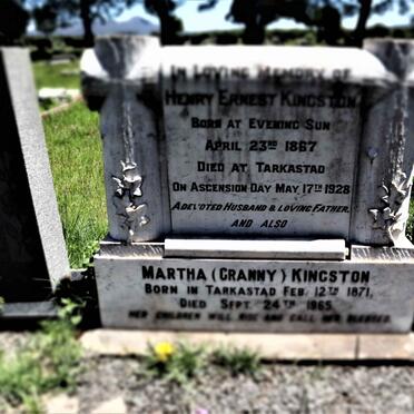 KINGSTON Henry Ernest 1867-1928 &amp; Martha 1871-1965