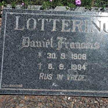LOTTERING Daniel Francois 1908-1994