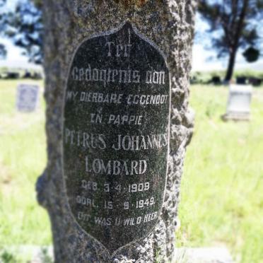 LOMBARD Petrus Johannes 1909-1949