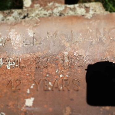 LANG Fredrk Willm -1886