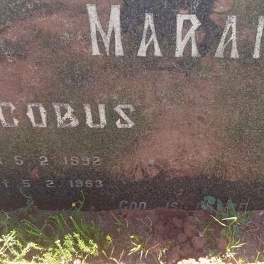 MARAIS Jacobus 1892-1963 &amp; Ellie 1905-2000
