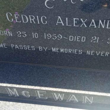 MCEWAN Cedric Alexander 1959-1991