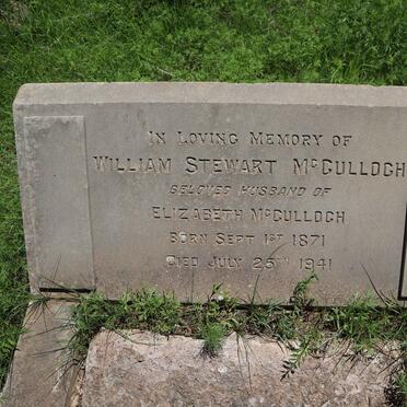 MCCULLOCH William Stewart 1871-1941