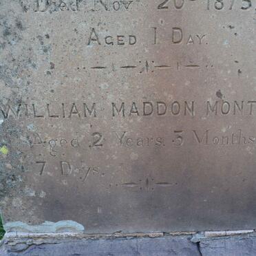 MONTEITH Rose Ann 1835-1875 :: MONTEITH Ann -1875 :: MONTEITH William Maddon