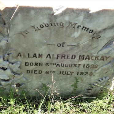 MACKAY Allan Alfred 1892-1928