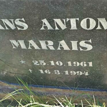 MARAIS Frans Antonie 1961-1994