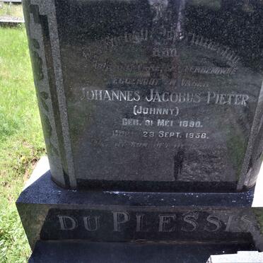 PLESSIS Johannes Jacobus Pieter, du 1890-1956