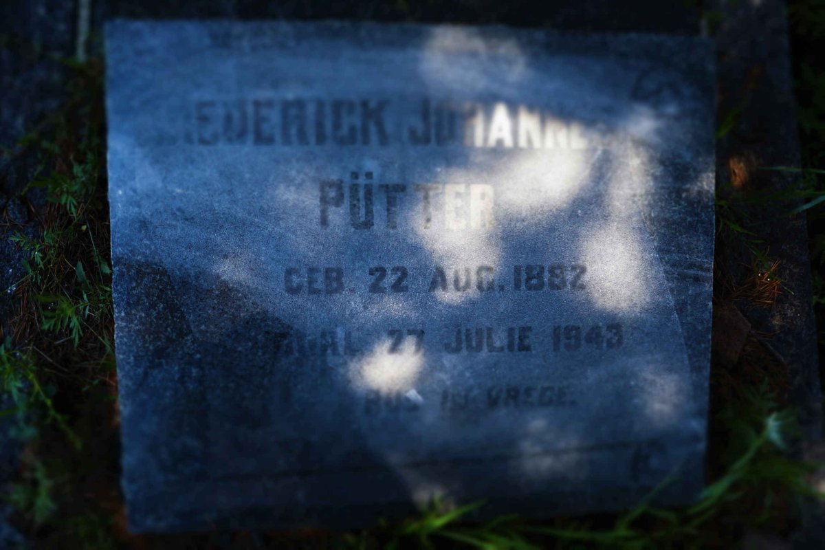 PUTTER Diederick Johannes 1882-1943