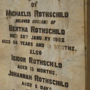 ROTHSCHILD Michaelis -1902 :: ROTHSCHILD Isidor  :: ROTHSCHILD Johannah
