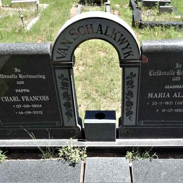 SCHALKWYK Charl Francois, van 1924-2012 &amp; Maria Aletta BEKKER 1931-1995