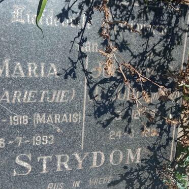 STRYDOM Johannes Jacobus 1913-1997 &amp; Maria MARAIS 1918-1993