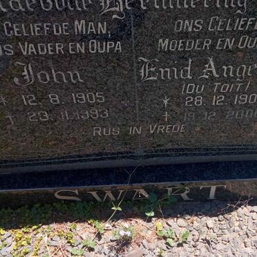 SWART John 1905-1993 &amp; Enid Angeline DU TOIT 1908-2000
