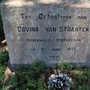 STRAATEN Davina, van -1923