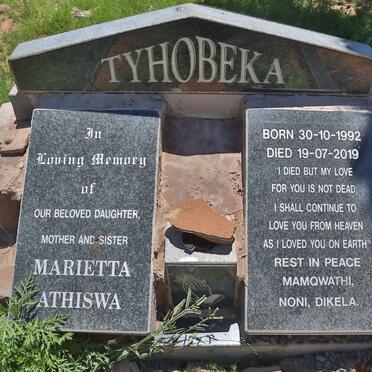TYHOBEKA Marietta Athiswa 1992-2019
