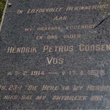 VOS Hendrik Petrus Goosen 1914-1972