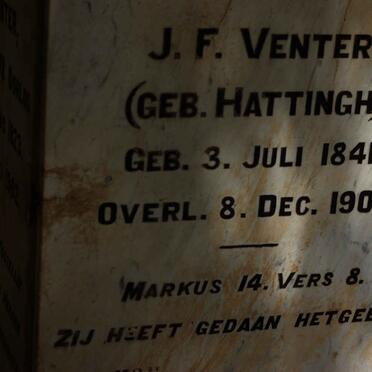 VENTER G.C. 1823-1902 &amp; J.F. HATTINGH 1841-1908