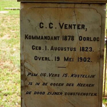 VENTER G.C. 1823-1902