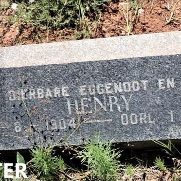 VENTER Henry 1904-1966 &amp; Martha Louisa VAN HEERDEN 1902-1970