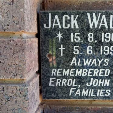 WALSH Jack 1909-1992