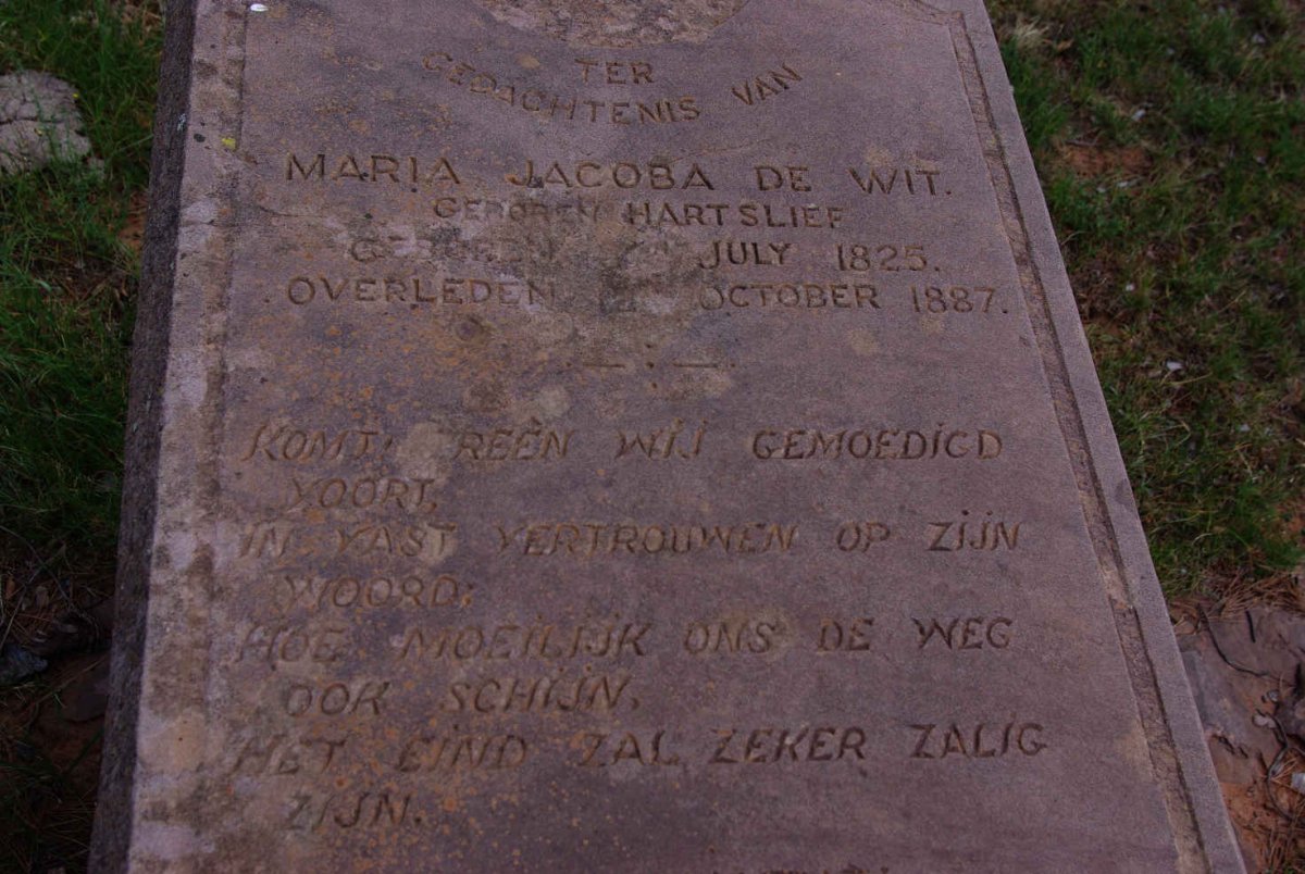 WIT Maria Jacoba, de nee HARTSLIEF 1825-1887