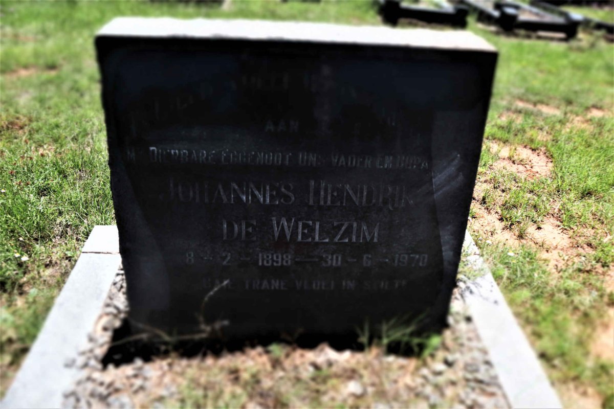 WELZIM Johannes Hendrik, de 1898-1970