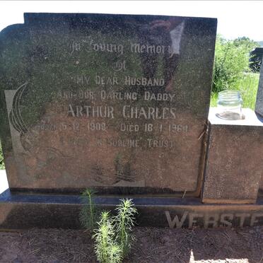 WEBSTER Arthur Charles 1908-1964 &amp; Myrtle Mildred HOLMES 1910-1981