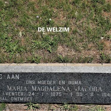 WELZIM Jan Abraham, de 1876-1945 &amp; Maria Magdalena Jacoba VENTER 1875-1948