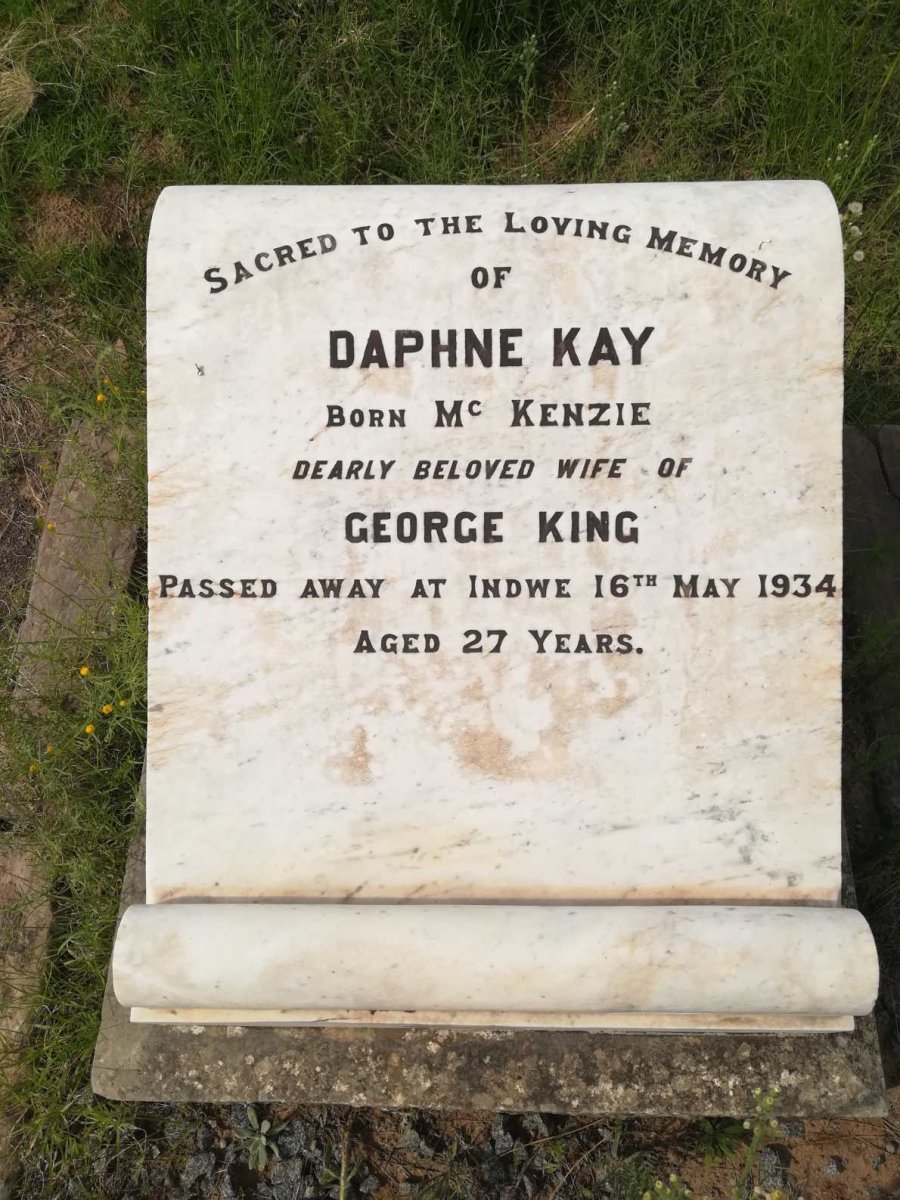 KING Daphne Kay nee McKENZIE -1934