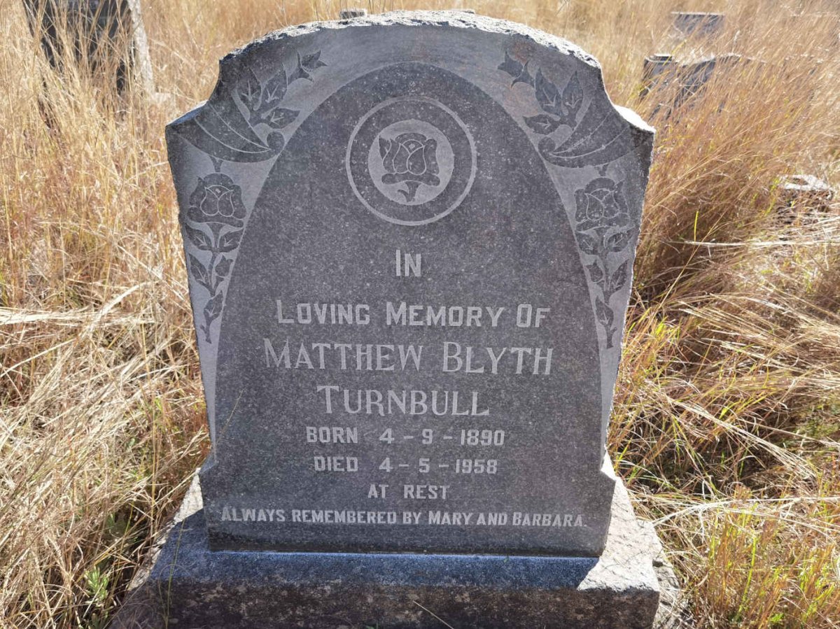 TURNBULL Matthew Blyth 1890-1958