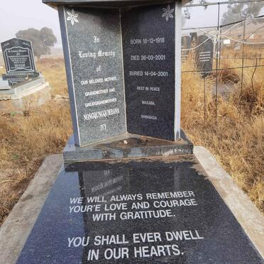 TSHUKU Nongqungqumbana Ivy 1918-2001