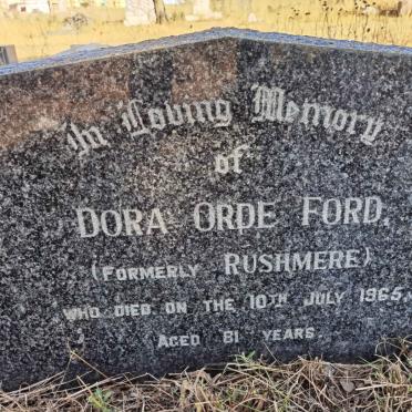 FORD Dora Orde formerly RUSHMERE -1965