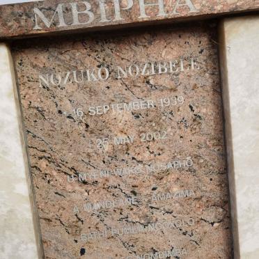 MBIPHA Nozuko Nozibele 1939-2002