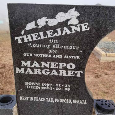 THELEJANE Manepo Margaret 1967-2014