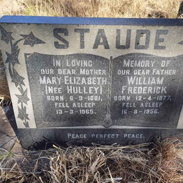 STAUDE William Frederick 1877-1956 &amp; Mary Elizabeth HULLEY 1881-1965