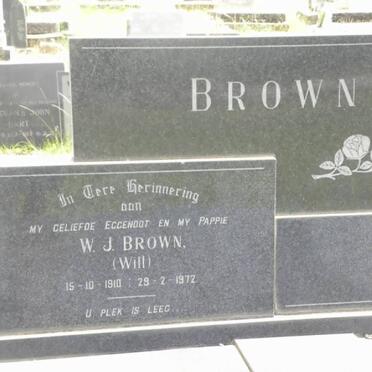 BROWN W.J. 1910-1972