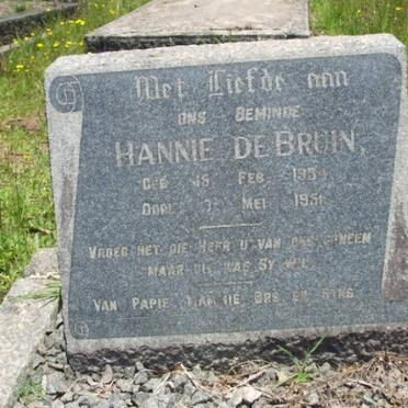 BRUIN Hannie, de 1934-1951