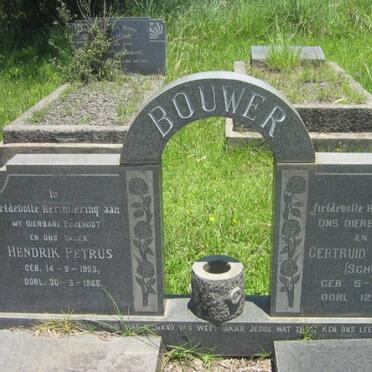 BOUWER Hendrik Petrus 1903-1966 &amp; Gertruid Margaret SCHUTTE 1906-1977