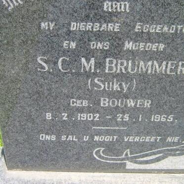 BRUMMER S.C.M. nee BOUWER 1902-1965