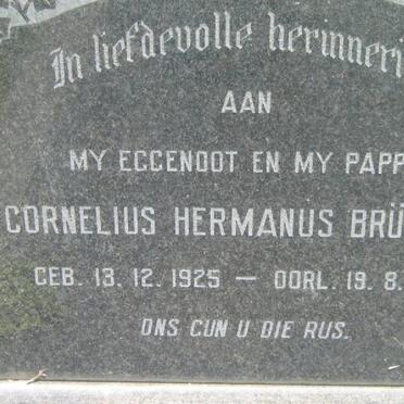 BRUMMER Cornelius Hermanus 1925-1971