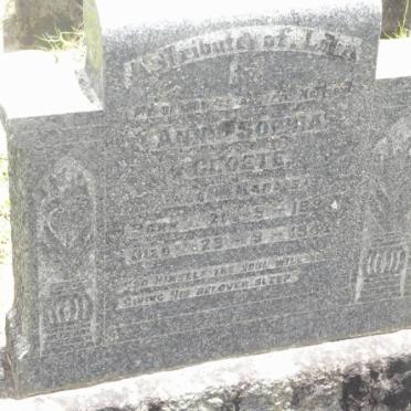 CLOETE Ann Sophia nee MARAIS 189?-1942