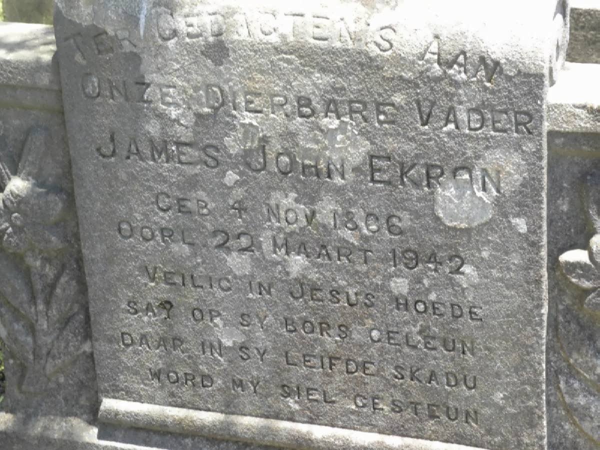 EKRON James John 1866-1942