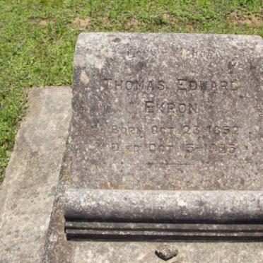 EKRON Thomas Edward 1852-1923