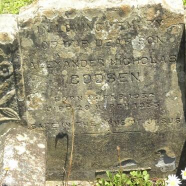 GOOSEN Alexander Nicholas 1932-1935