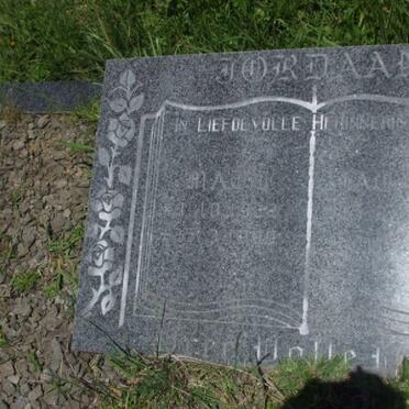 JORDAAN Matt 1922-1990 &amp; Jackie 1927-