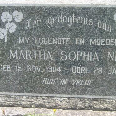 NEL Martha Sophia 1904-1966